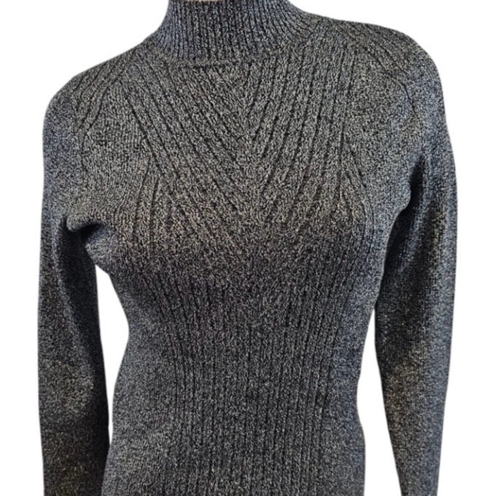 INC International Concepts Mock Neck Ribbed Sweater